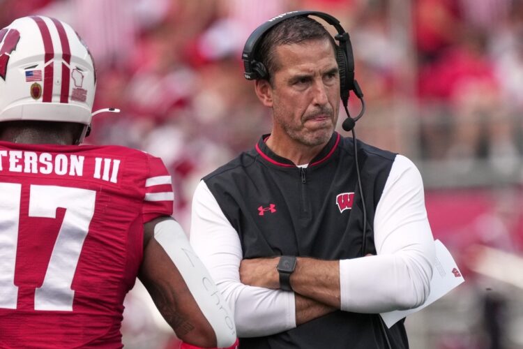 Wisconsin coach Luke Fickell says he hasn't been told whether he will be back next season